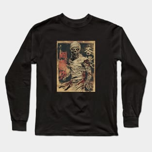 Vintage japanese  Mummy zombie Long Sleeve T-Shirt